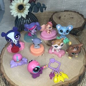 LPS Littlest Pet Shop Colorful Animal Toy Figurines Set